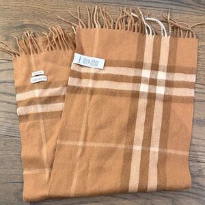 Bu Tan Plaid Scarf